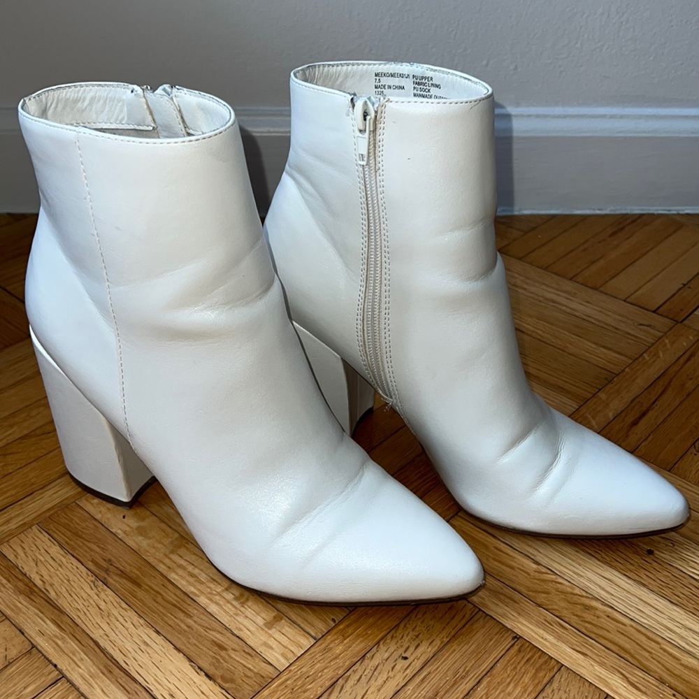 Madden Girl White Booties